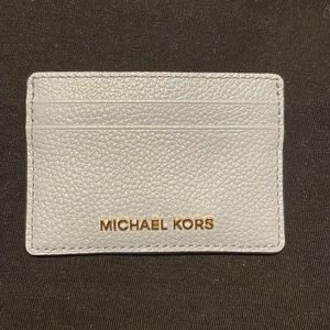 Michael Kors Pale Blue Jet Set Card Holder
